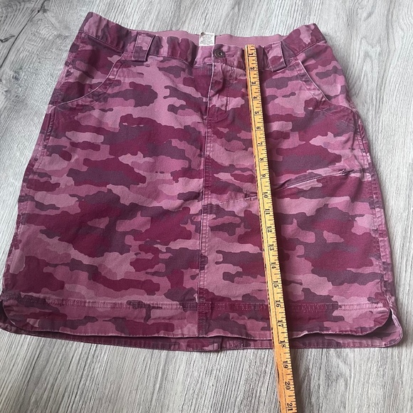 Duluth Trading Rootstock Gardening Skort Skirt Women's 8 Camo Canvas Pocket - Picture 3 of 7